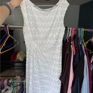 Dressbarn Classic White Lace Dress